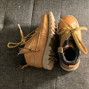 Like New Carters Toddler Boys High Top Faux Leather Boots
